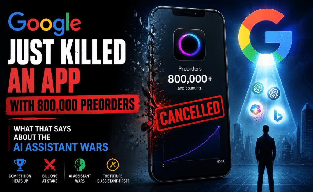Google Just Killed an App With 800,000 Preorders — What That Says About the AI Assistant Wars